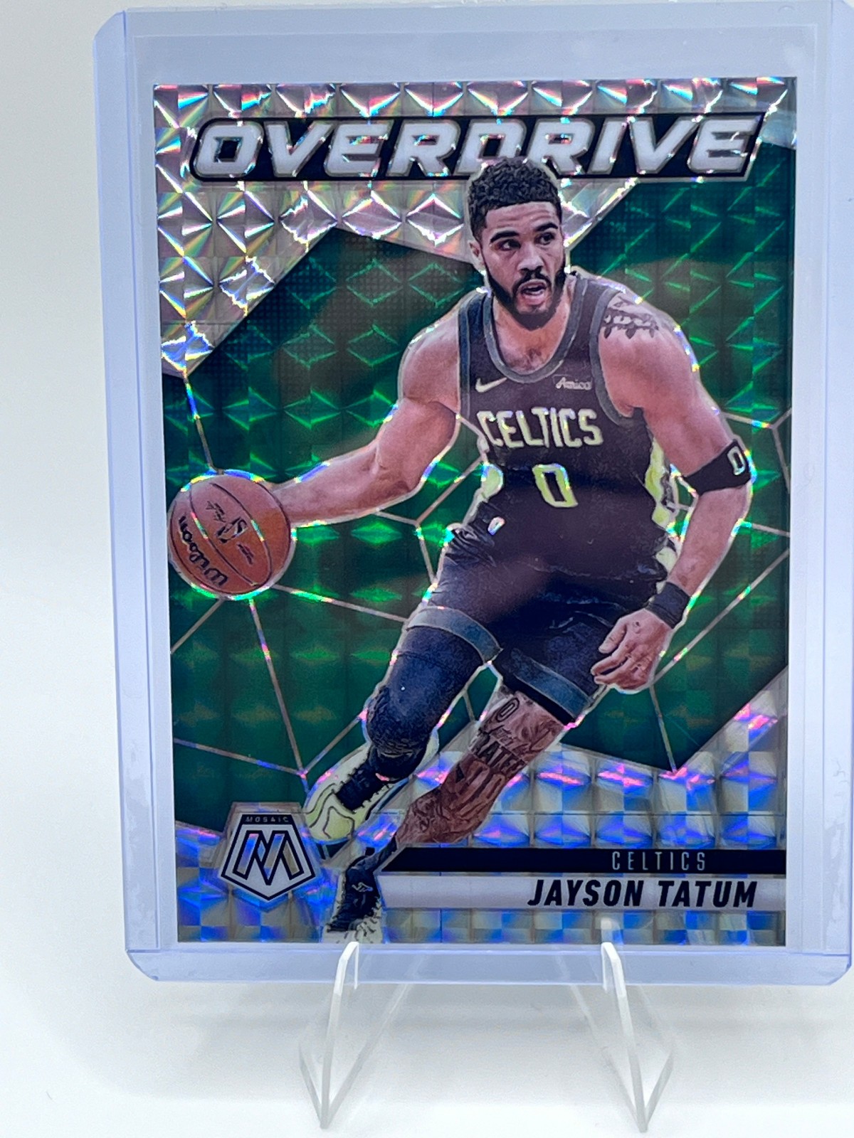 Jayson Tatum 2024 Panini Mosaic Overdrive #18 Mosaic
