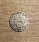 1879 Morgan Silver Dollar Philadelphia Mint (OBV graffiti stamp)