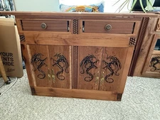 Hand Crafted Dragon Themed Cabinet