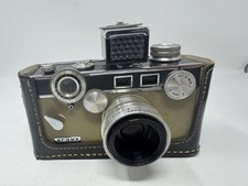 Argus C3 Matchmatic 35mm Rangefinder Camera w/ LC-3 Light Meter  Leather Case