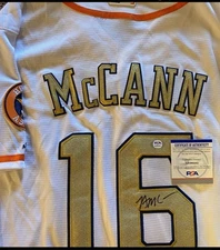 Brian McCann Autographed/Signed Houston Astros Mlb Jersey Psa/Dna Authenticated