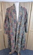 Vintage 60s 70s C B Plus Carpet Bag Coat Floral Tapestry Long Line Jacket Size S