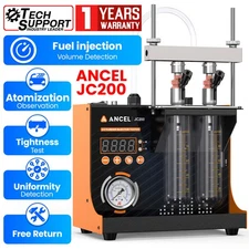 ANCEL JC200 2-Cylinder Injector Cleaner Auto Motocycle Fuel Injector Tester Tool