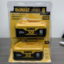 Genuine DeWalt DCB2062 (2-Pack) 20V MAX XR 6 Ah Li-Ion Batteries New (2022)