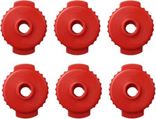 6 Pcs Quick Release Cymbal Nuts Red Placstic Cymbal Mates for Percussion Drum Ki
