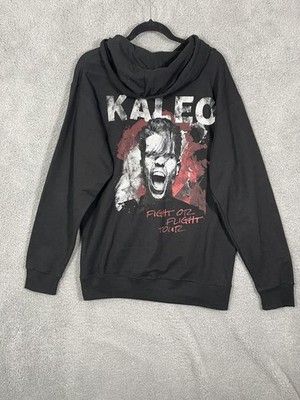 Independent Trading Co Hoodie Men M Black Kaleo Fight or Flight Tour Merch Music