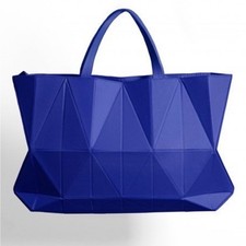 Finell AXIS Diamond Print Origami Vibrant Blue Geometric Tote Bag Womens Purse