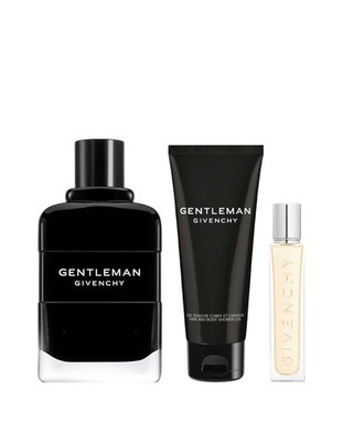 Givenchy Gentleman 3-Piece Gift Set for Men Parfum Sprays 2.5+0.42oz+Gel 2.5oz