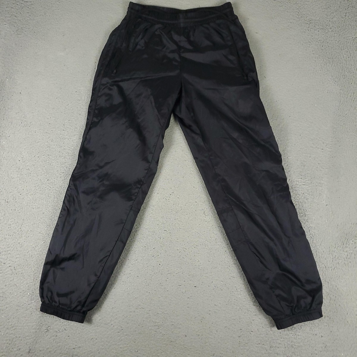 Adidas Pants Mens Small Black Track Athletic Windbreaker
