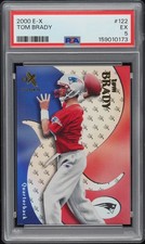 2000 E-X #122 TOM BRADY ROOKIE RC 1018/1500 PSA 5