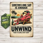 Flamingo Decorative Plaque 8x12 Vintage Tropical Metal Tin Sign Wall Art