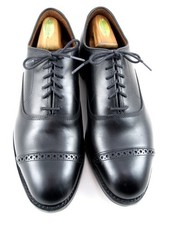 Allen Edmonds "FIFTH AVENUE" Leather Cap-Toe Oxfords 9 EEE Black 687N