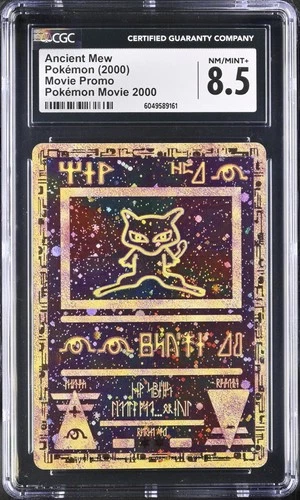 CGC 8.5 NM MINT + Ancient Mew Holo Holographic Pokemon 2000 WOTC Movie Promo