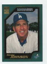 2001 TOPPS MANAGER DAVEY JOHNSON #340 LOS ANGELES DODGERS