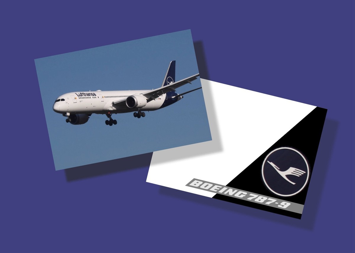 トランプ牌 Lufthansa Airlines Trading Cards Boeing 787-9 Set of 25 - FREE