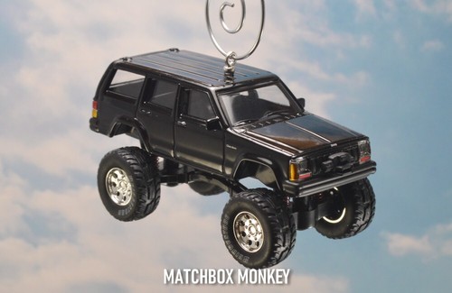 Lifted Black Jeep Cherokee XJ Custom Christmas Tree Ornament Adorno '94 '95 '96 - Picture 5 of 11
