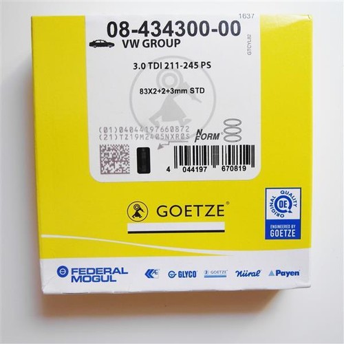 6x Kolbenringe GÖTZE für AUDI VOLKSWAGEN A4 A6 A8 2.7 3.0 TDI V6 ASB BKN BMK - Bild 4 von 8