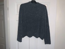 OASIS LADIES GREY SPARKLE JUMPER SIZE S SMALL WORN ONCE VGC