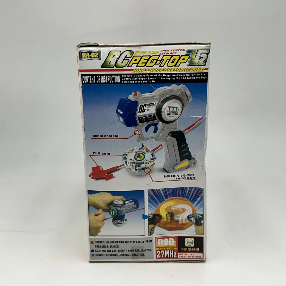 Radiocontrol RA-02 RC Dragoon V2 Beyblade 27 MHz De colección Fuera de Marca Takara LEER Foto 3 de 4
