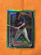 Nazzan Zanetello 2024 Bowman #BCP-88 CHROME LUNAR GLOW REFRACTOR Boston Red Sox