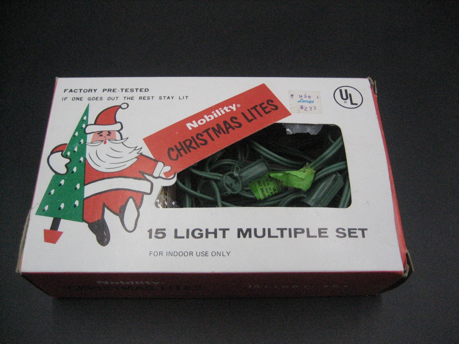 Vintage Christmas Lights Work Nobility 15 Light Set C7 eBay