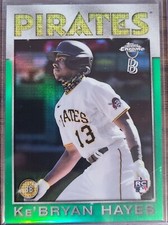 Ke'BRYAN HAYES 2021 TOPPS CHROME BEN BALLER 1986 GREEN REFRACTOR 36/99! #86TB-16