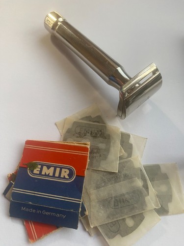 Vintage 1940s? 50s? Gillette Super Speed Safety Razor No Date Code + Emir Square - Picture 12 of 14