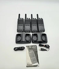4 x Gently Used Cobra PX655 2 Pack Pro Business Radios Walkie Talkies