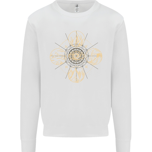 Celestial Elements Astrology Star Sign Mens Sweatshirt Jumper - 第 35/104 張圖片