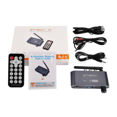 GTMEDIA A1 BT 5.2 Hifi DAC Bluetooth Receiver Audio Converter Support Microphone