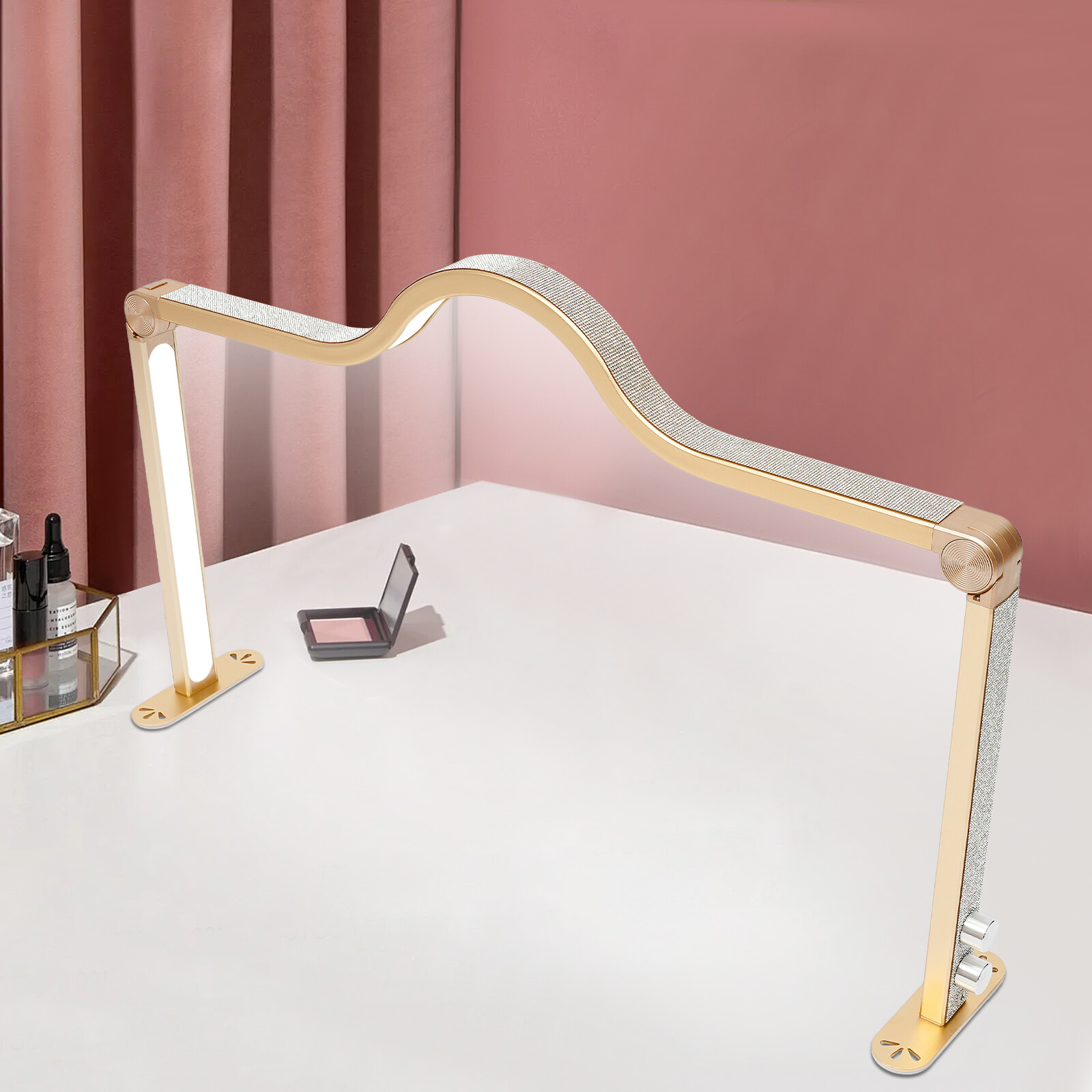 48W 3 Light Modes Foldable LED Nail Light Desktop Lash Light 3000K-6000K