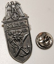 Schlacht um Narvik April 1940 Norwegen Military l Anstecker  Abzeichen l Pin 124