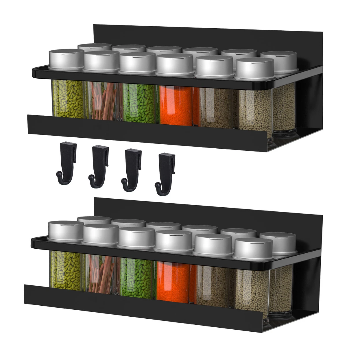 Organize Your Kitchen With These Glass Spice Jars With - Temu