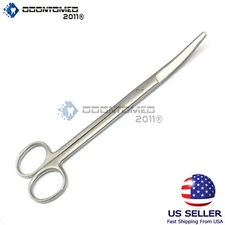 ODM Mayo Scissors 6 3/4'' Curved Surgical Veterinary Instruments