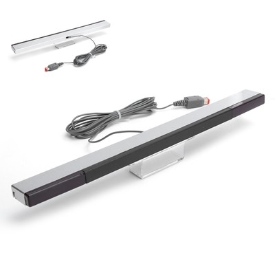 ABS Silver Motion Sensing Bar Infrared Ray Inductor Replacement For Wii/Wii New