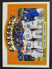 World Series Champions 2021 Topps Heritage Baseball Los Angeles Dodgers #1