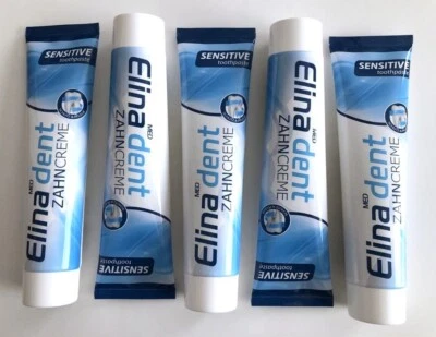 5 Tuben Elina Dent Med Sensitive Zahnpasta Ohne Fluorid 125 Zahncreme