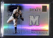 2002 Topps Tribute Milestone Materials Jersey #MIM-BD Bill Dickey