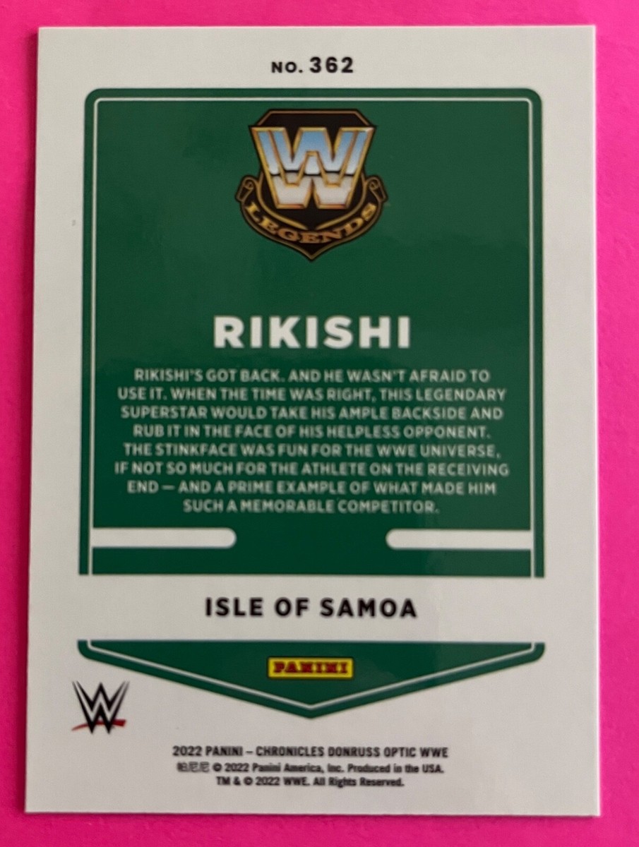 Rikishi 2022 Panini Chronicles WWE DONRUSS OPTIC Card #362