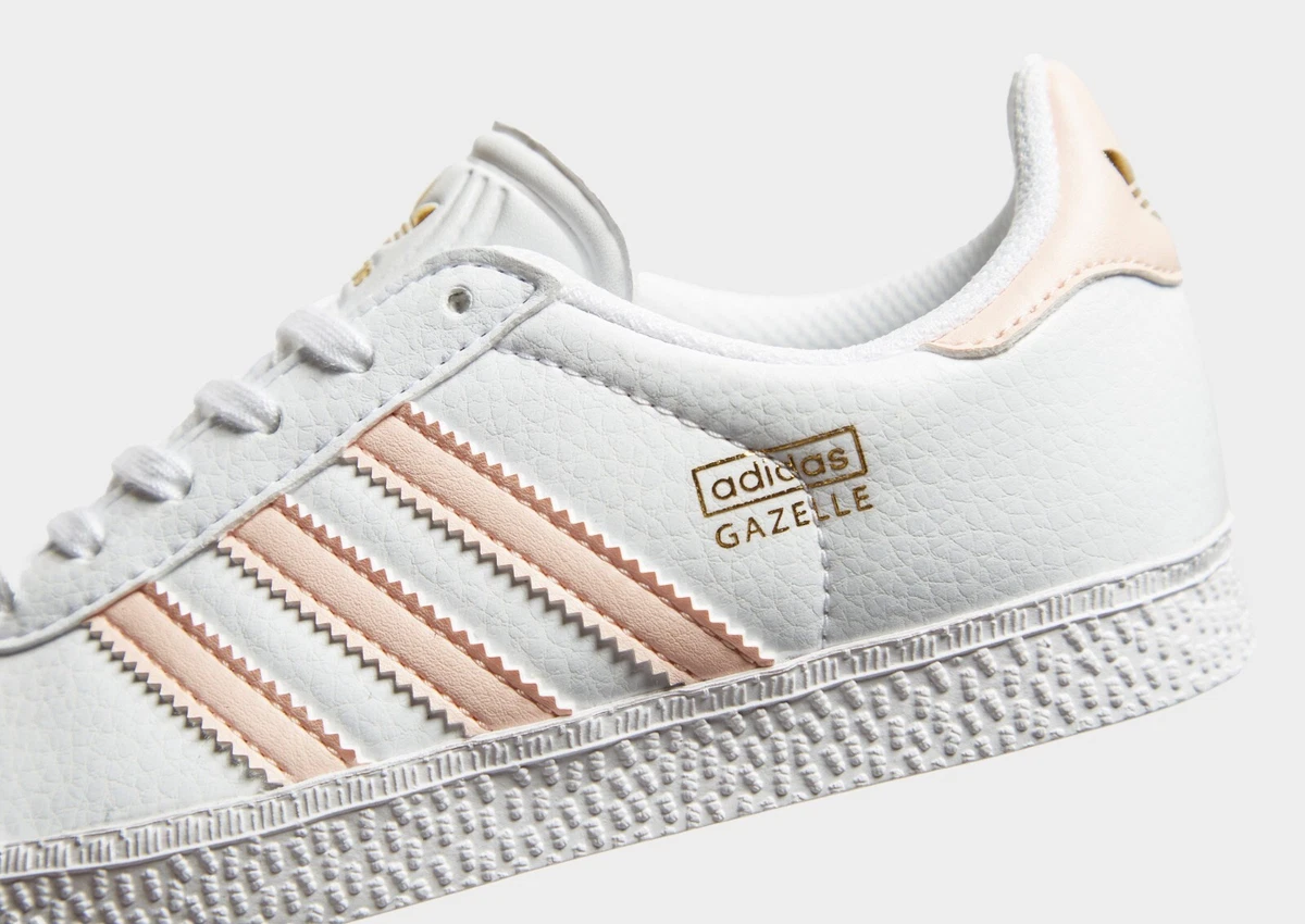 womens white adidas gazelle trainers