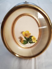 Miniature Framed Buttercup Flowers Sweet Yellow 3" Wide 3 3/4" High 1" Deep MJ