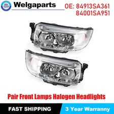 Pair Front Lamps Halogen Headlights for SUBARU FORESTER X XS 9/2005 - 12/2007