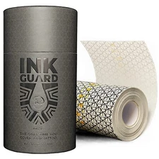 Ink Guard Matte Tattoo Aftercare Bandage 4" x 11 yd [10 cm X 10m] Transparent