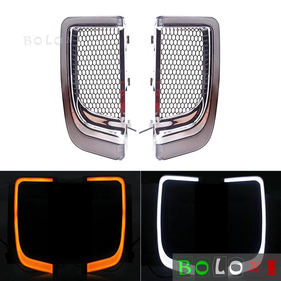 Carenado de señal de giro LED parrilla inferior para Harley Touring FLHTK Ultra Limited 15-20 Foto 4 de 4