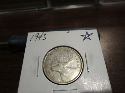 1943 - Canada - silver 25 cent coin - Canadian quarter | eBay