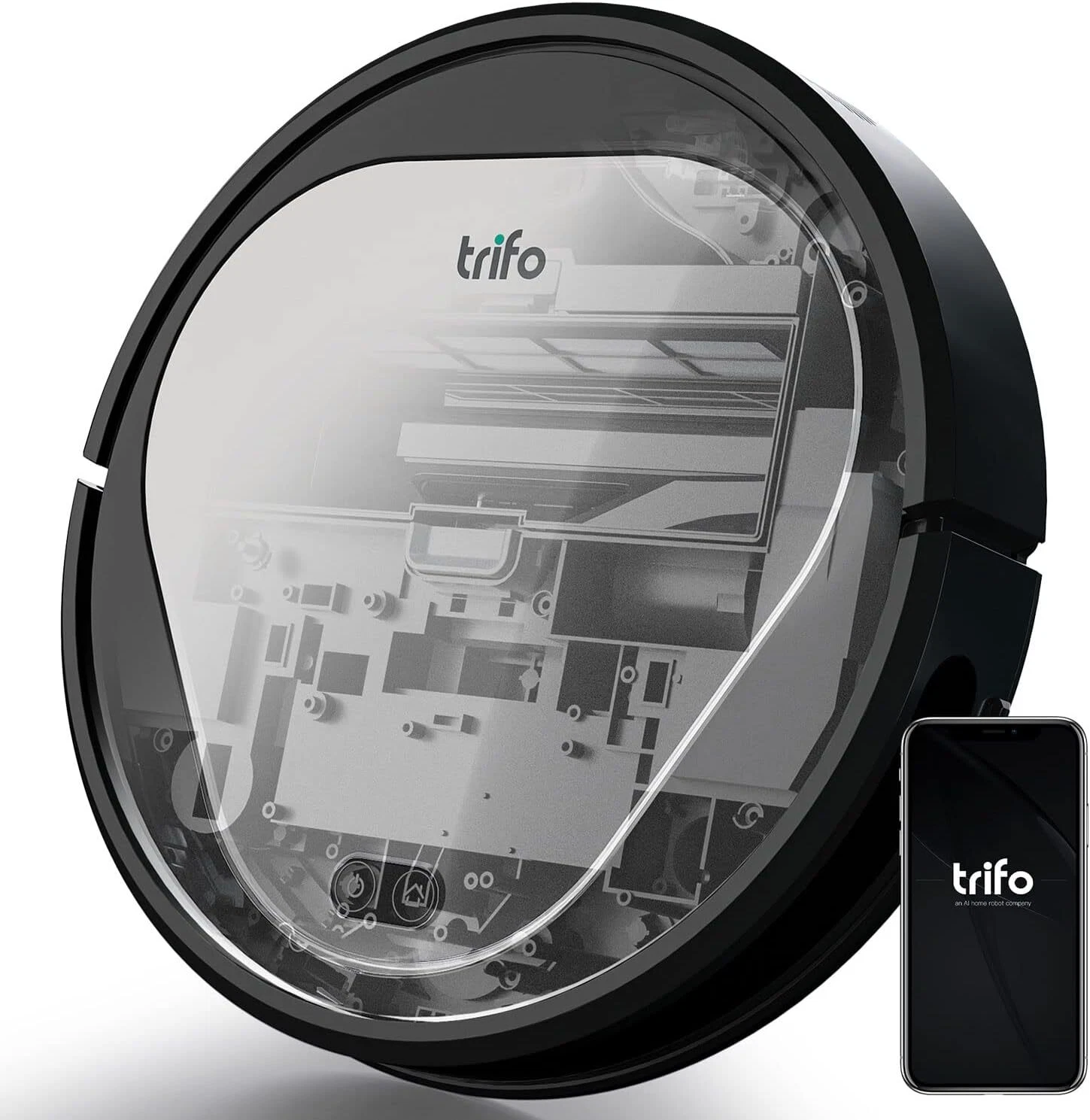 Trifo Robot Vacuum (Robot Vacuum Cleaner) - EMM P - BLACK SILVER