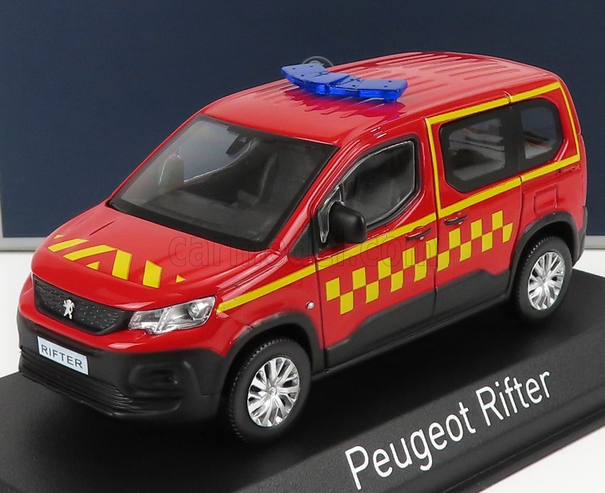 MODELLINO AUTO STATICO DIECAST PEUGEOT RIFTER SAPEURS POMPIERS 2019 SCALA 1/43
