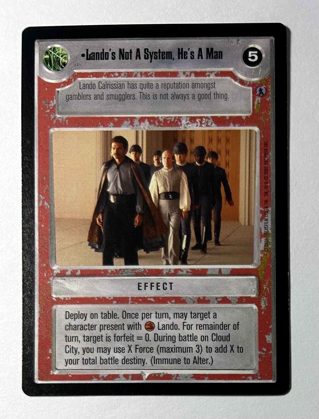 Star Wars CCG SWCCG Lando's Not A System, He's A Man Reflections 3 III Unplayed