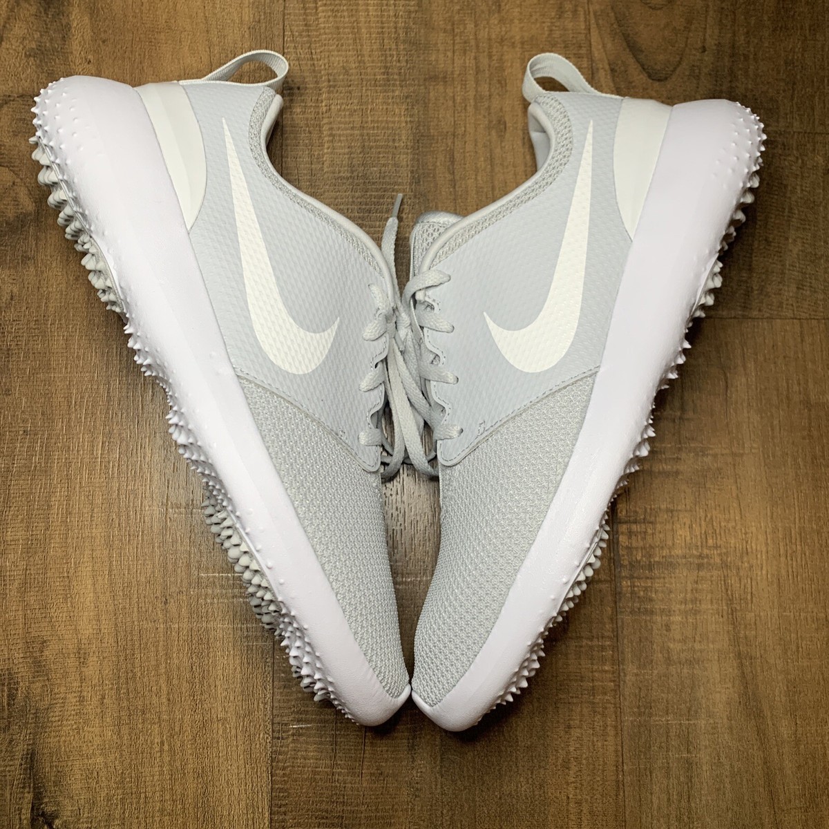 Nike Mens Roshe G Golf Shoes Spikes Gray White AA1837-002 
