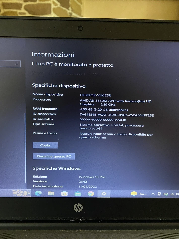 NOTEBOOK HP PROBOOK 645 G1 AMD A8-5550M HD WIFI WEBCAM - Immagine 3 di 4